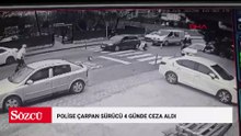 Polise çarpan motosiklet sürücüsü 'Sıfır Gecikmeli Yargı Modeli' ile 4 günde ceza aldı