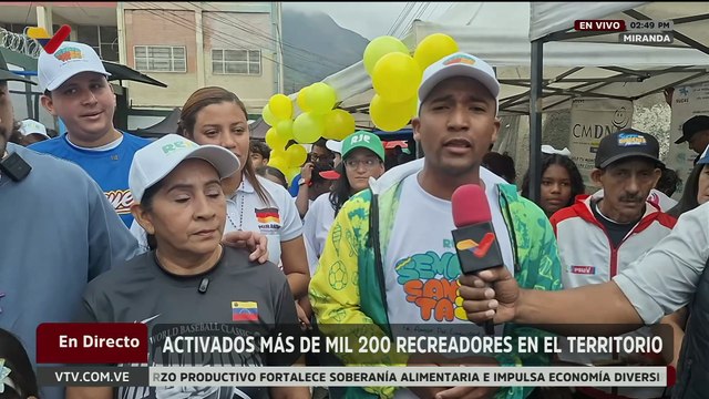 Más de 10 mil voluntarios desplegados para garantizar la recreación y puntos para la atención