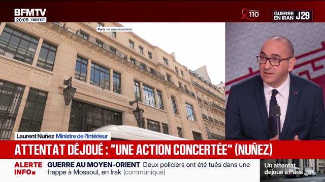 Attentat déjoué à Paris: Manifestement, il y a une action concertée , explique Laurent Nuñez, ministre de l'Intérieur