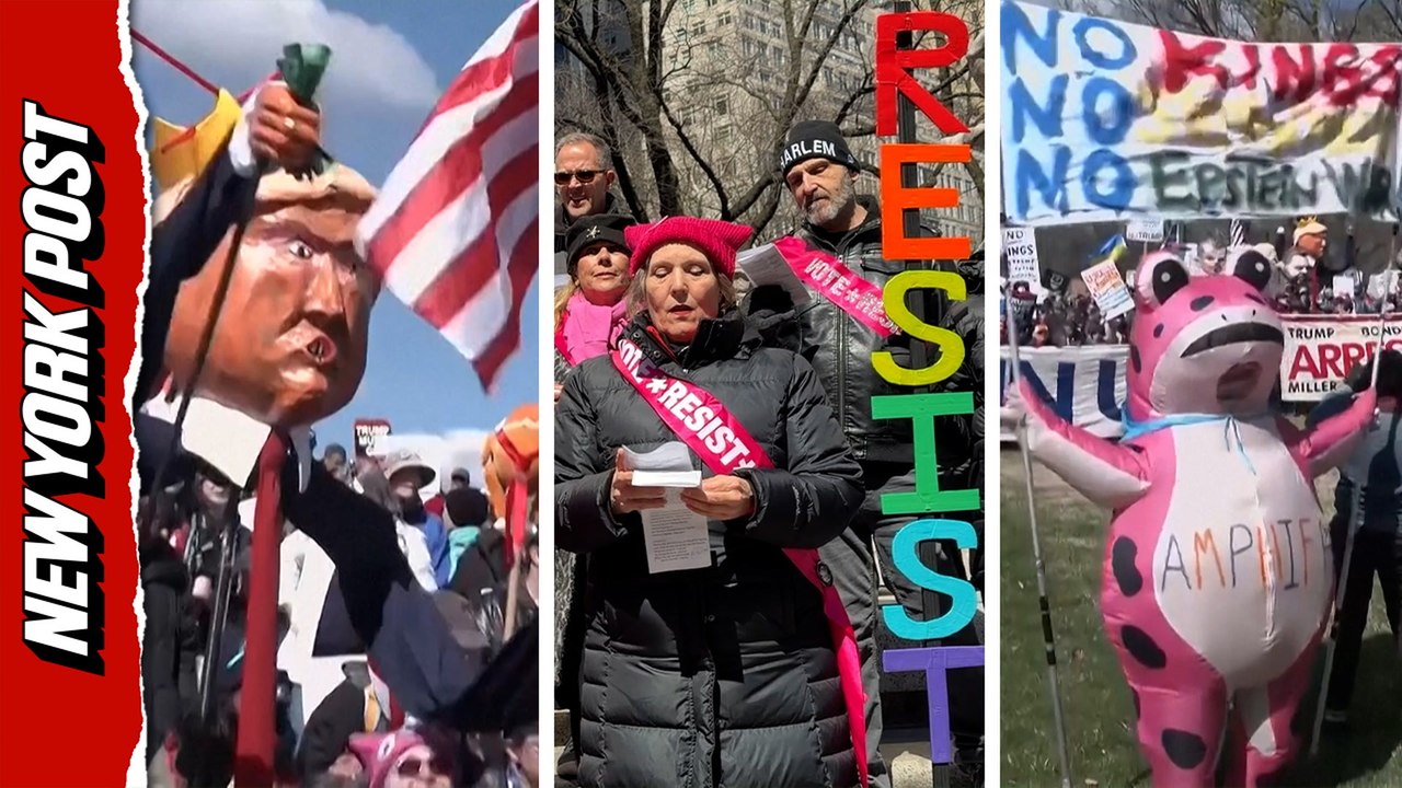 Thousands of protesters gather in U.S. cities for 'No Kings' rally