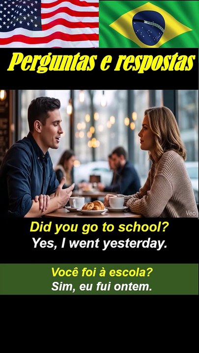 Did you go to school?  Yes, I went yesterday.