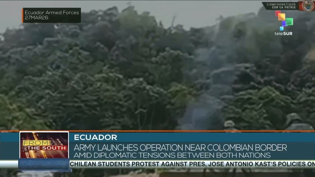Ecuador: Army launches operation near Colombian border amid diplomatic tensions between both nations
