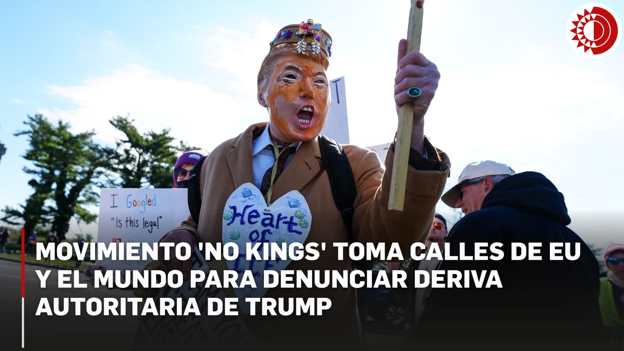 Millones de personas protestan en EU contra Trump en masivas marchas 'Sin Reyes'