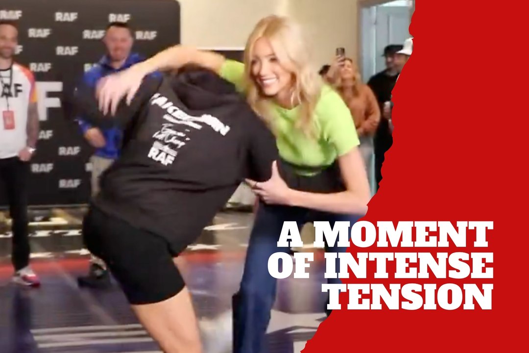 Abby Hornacek takes a wrestling move live on camera in tense moment