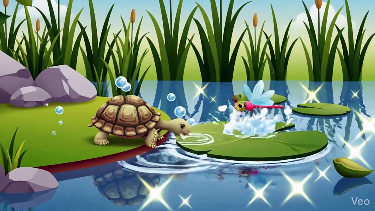 Little Tortoise and the Shimmering Pond 🐢✨ASMR | Gentle Nature Animation