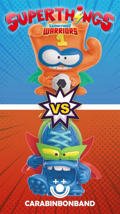 ⚡#superthings #kazoompowerwarriors BLOCKHAND Vs FOOT SHOOT - By CARA BIN BON BAND 🤡