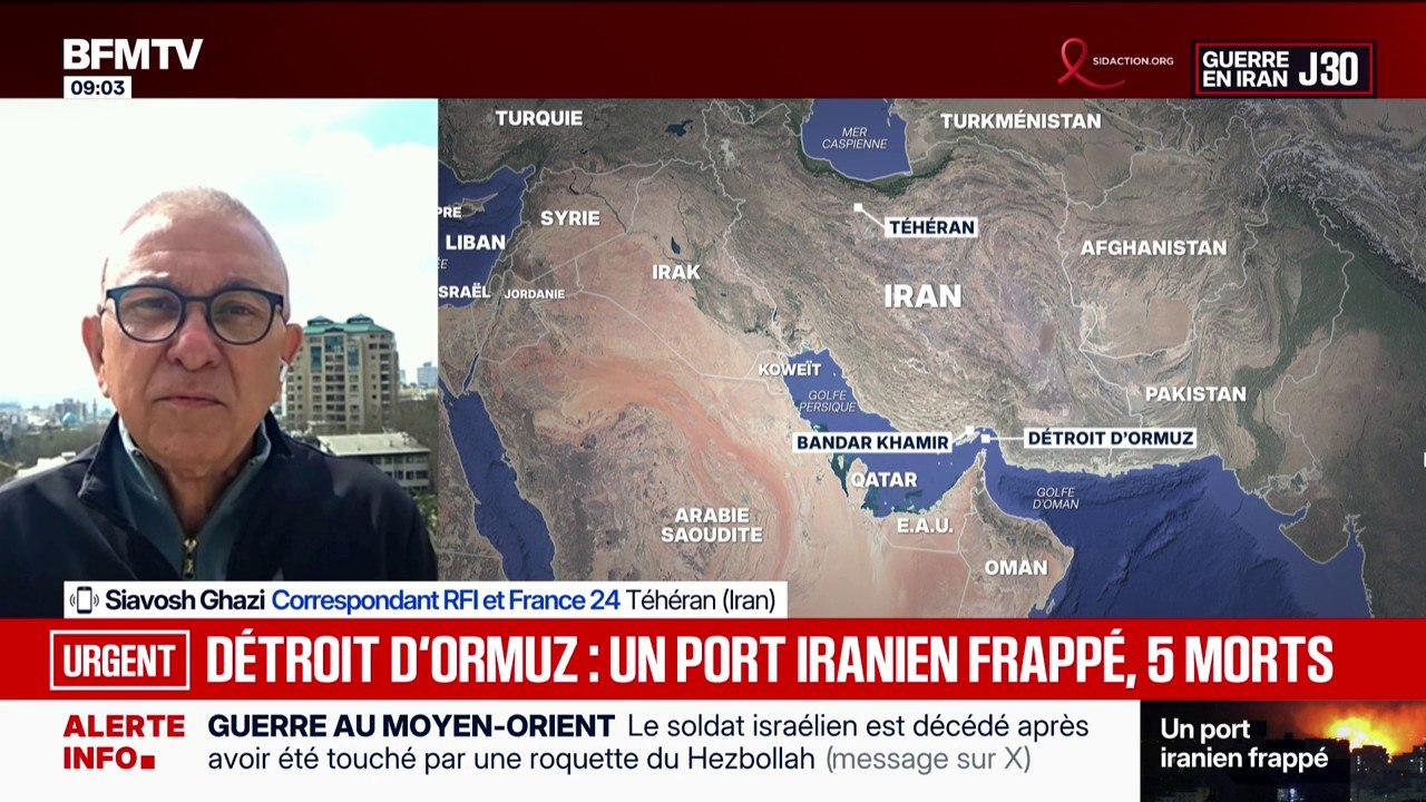 Guerre au Moyen-Orient: un port iranien proche du détroit d'Ormuz touché par des frappes américaines et israéliennes