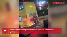 Esenyurt'ta trafikte patenle tehlikeli yolculuk kamerada