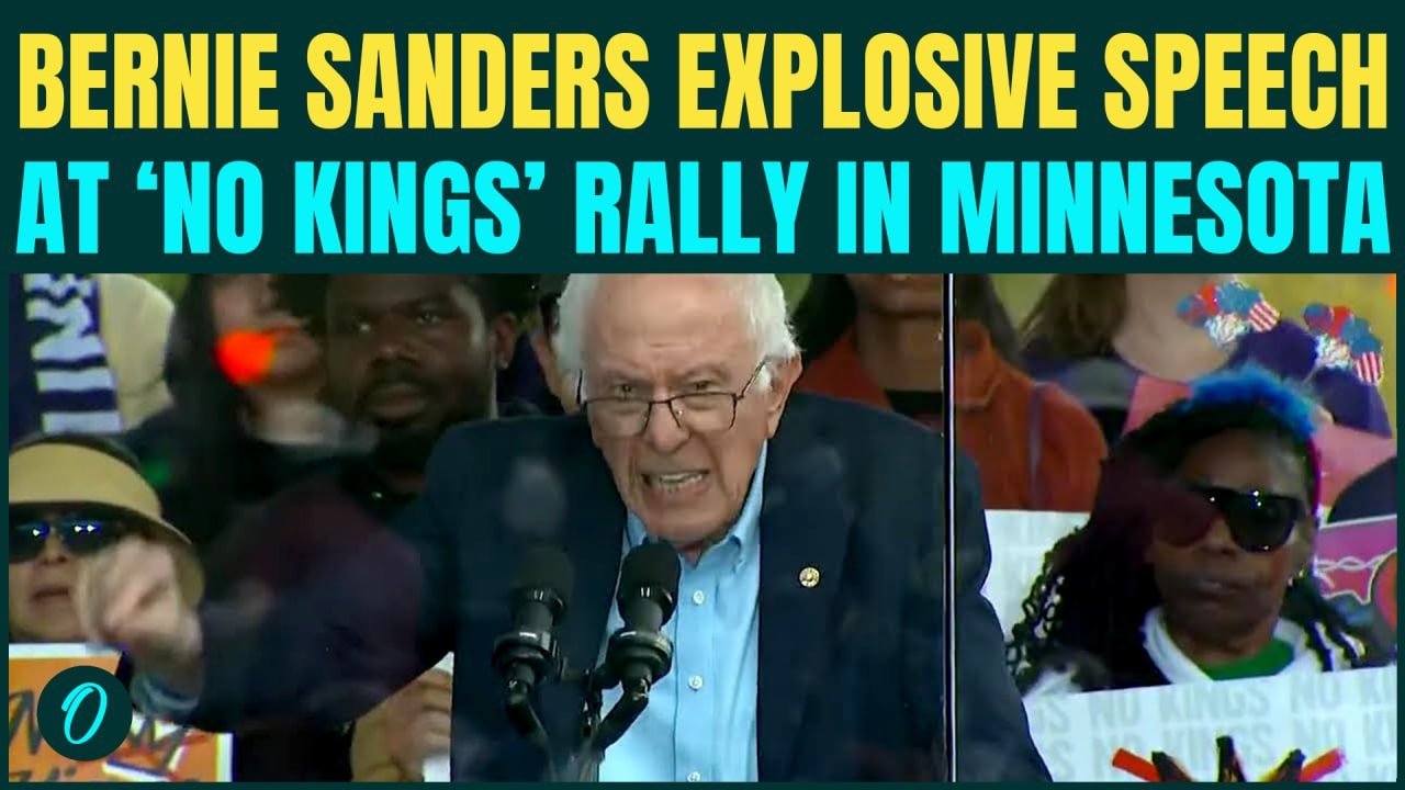 Bernie Sanders' Fiery Speech At ‘NO KINGS’ Protest in Minnesota; RIPS INTO Trump Over Iran War|Watch