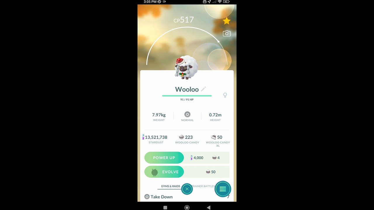 Pokémon GO-Evolving Holiday Attire Wooloo