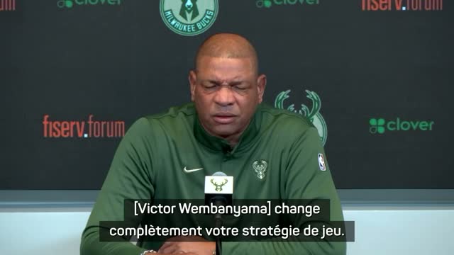 Bucks - Rivers : “Wembanyama est le seul joueur qui vous oblige à modifier votre façon de jouer”