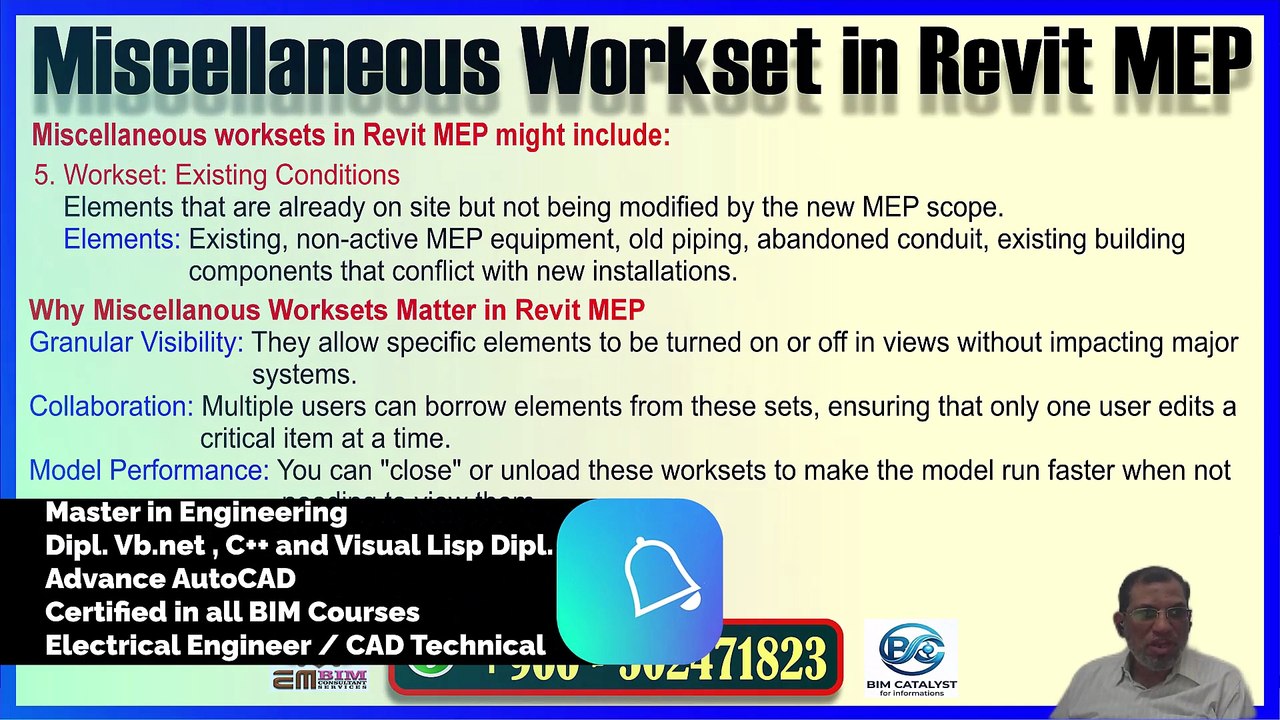 Miscellaneous Worksets in Revit MEP  ریویٹ میپ میں متفرق ورک سیٹس  Part-106
