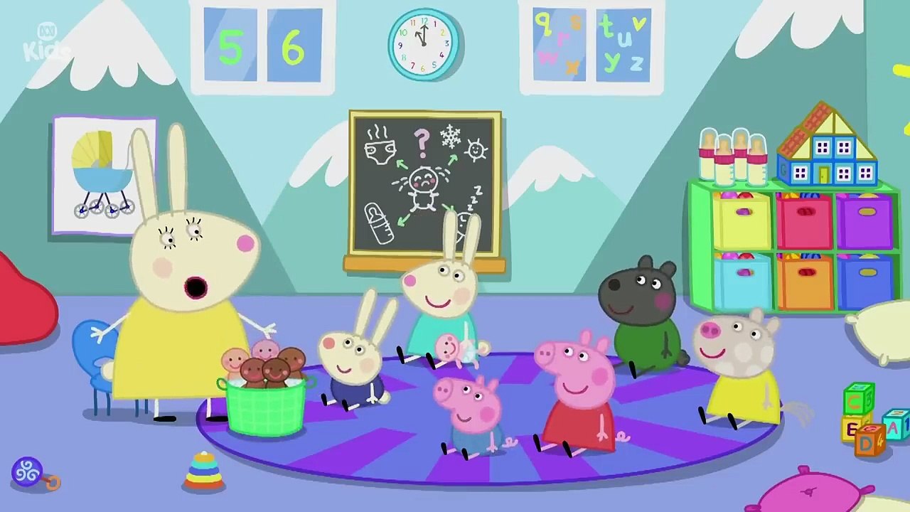 Peppa gets ready for the new baby in sibling school 🍼 🏫 | Peppa Pig |