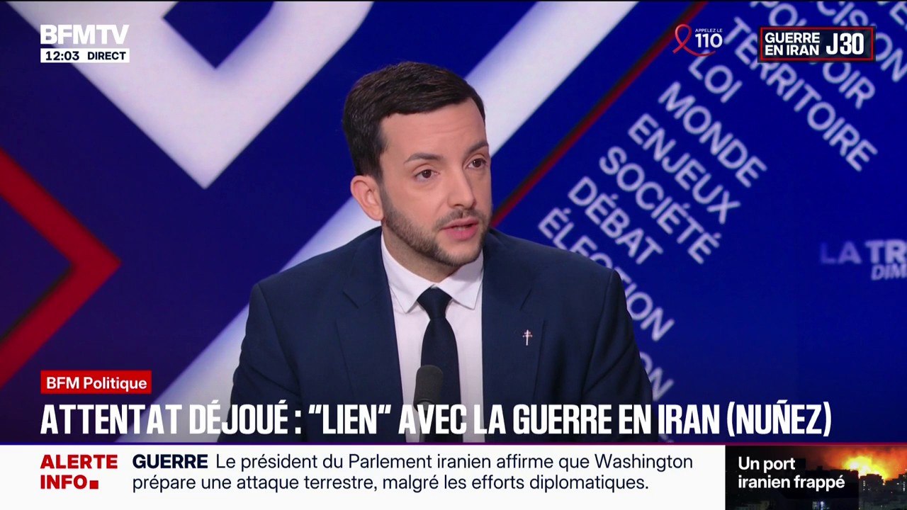 Attentat déjoué à Paris: Jean-Philippe Tanguy (RN) dit craindre que l’Iran puisse "provoquer un certain nombre d’attentats ou de tensions dans nos pays”