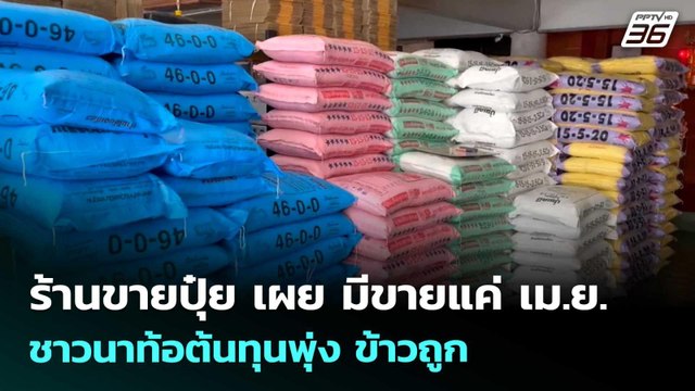 ร้านขายปุ๋ย เผย มีขายแค่ เม.ย. - ชาวนาท้อต้นทุนพุ่ง ข้าวถูก | เข้มข่าวค่ำ | 29 มี.ค. 69