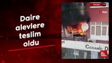 Kocaeli'de daire alevlere teslim oldu
