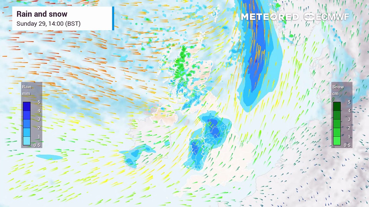 Weather front moving south-eastward this afternoon, allowing for a drier evening period for the South.