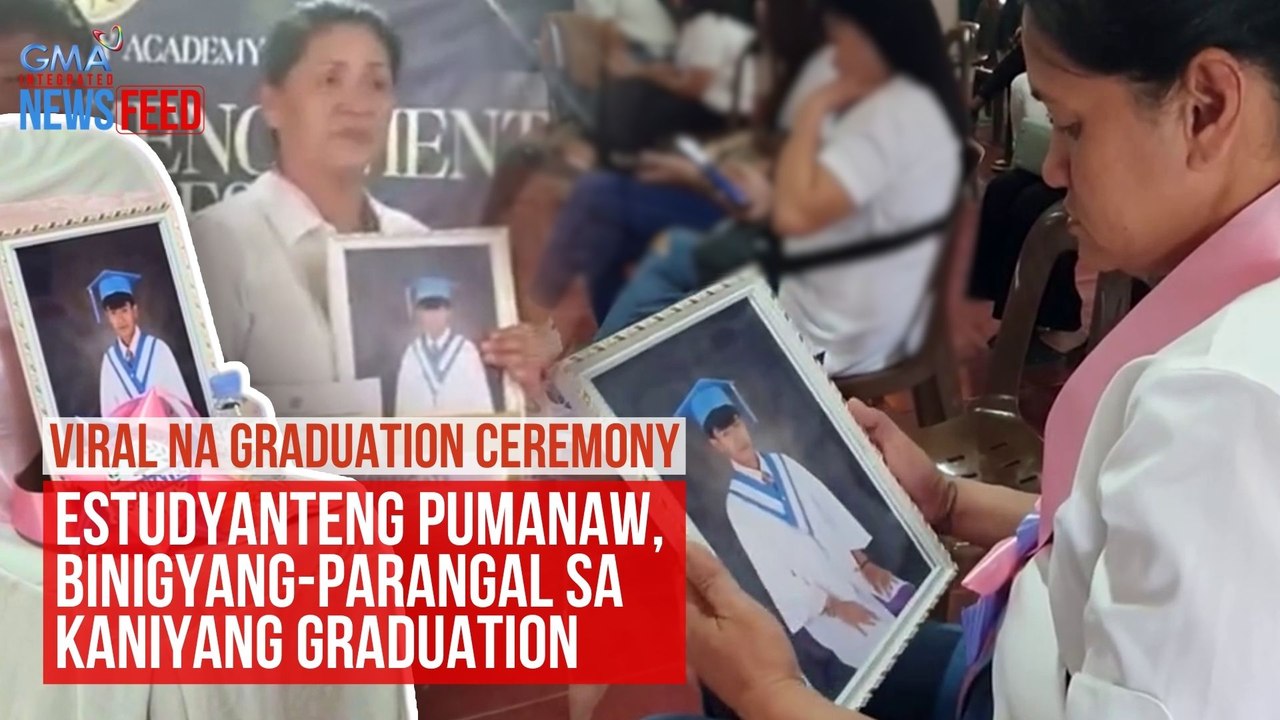 Estudyanteng pumanaw, binigyang-parangal sa kaniyang graduation | GMA Integrated Newsfeed