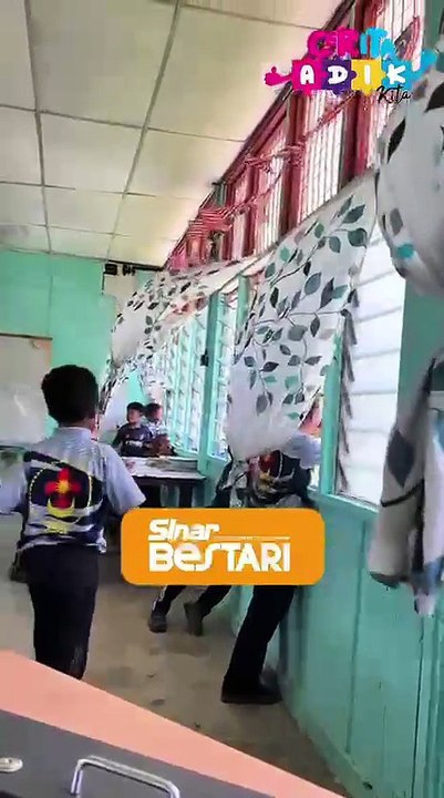 Teruja tengok helikopter