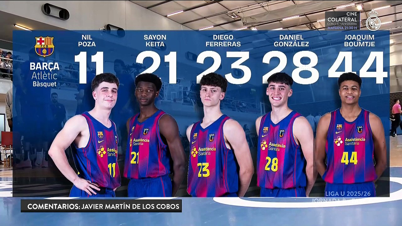 Liga U22 2025 2026 Barça Athletic vs Real Madrid Baloncesto Básquet