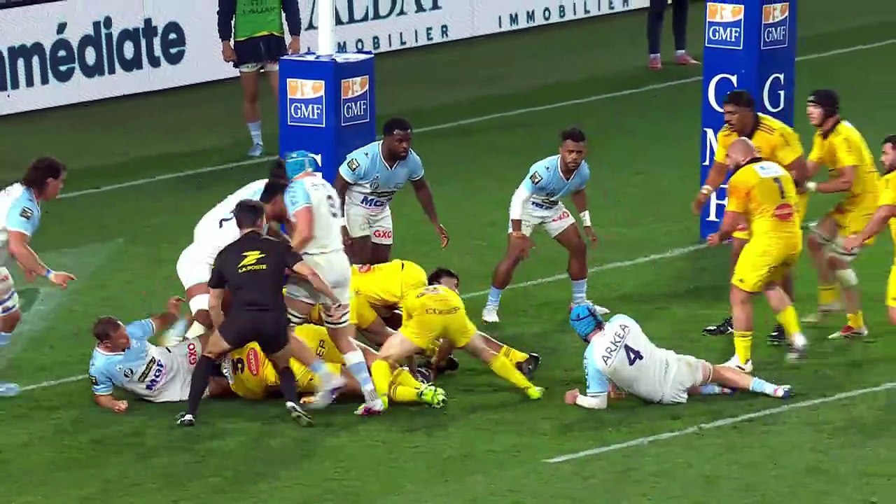 TOP 14 - Essai de Dillyn LEYDS (SR) - Aviron Bayonnais - Stade Rochelais