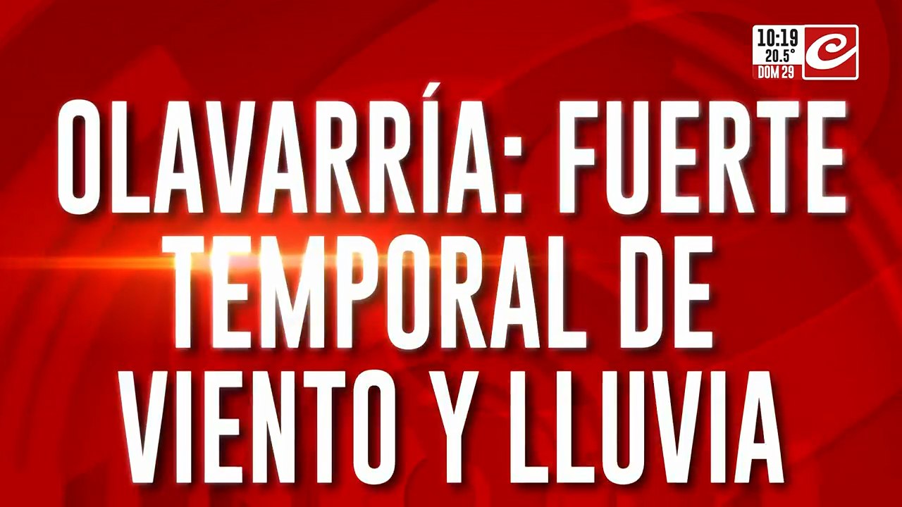 Olavarría: fuerte temporal de viento y lluvia, calles inundadas y vecinos evacuados