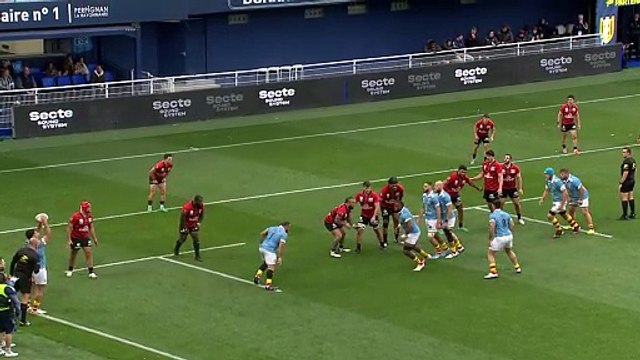 TOP 14 - Essai de Joaquin OVIEDO (RCT) - USA Perpignan - RC Toulon