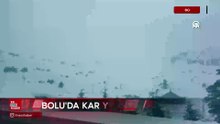 Bolu'nun yüksek kesimlerinde kar yağışı etkili oluyor