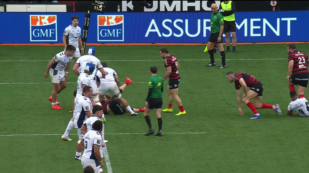 TOP 14 - Essai de Paul COSTES (ST) - Stade Toulousain - Montpellier Hérault Rugby