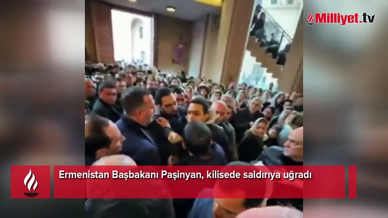 Ermenistan Başbakanı Paşinyan’a kilisede şok saldırı!