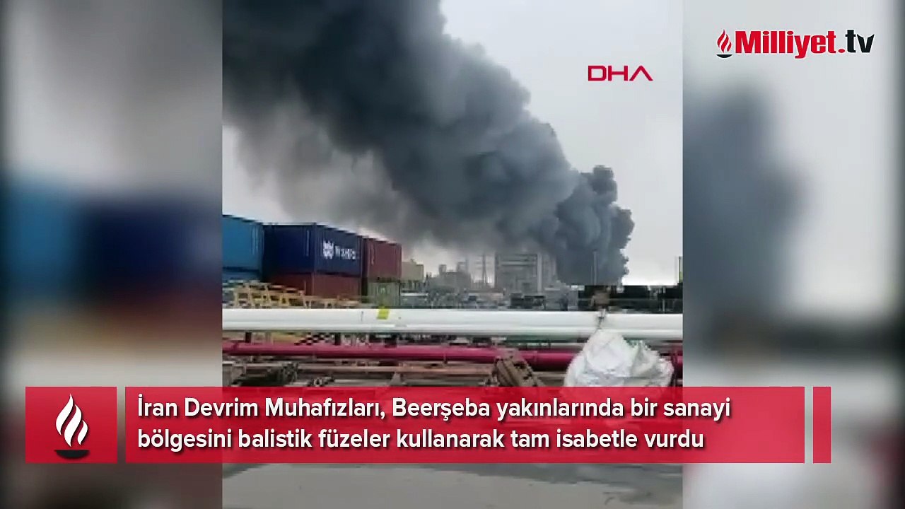 İsrail'de fabrika vuruldu!