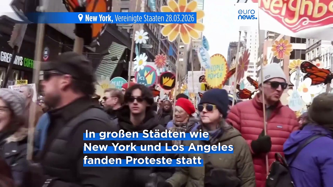 'No Kings-Day': Proteste in den USA und im Ausland gegen Trump