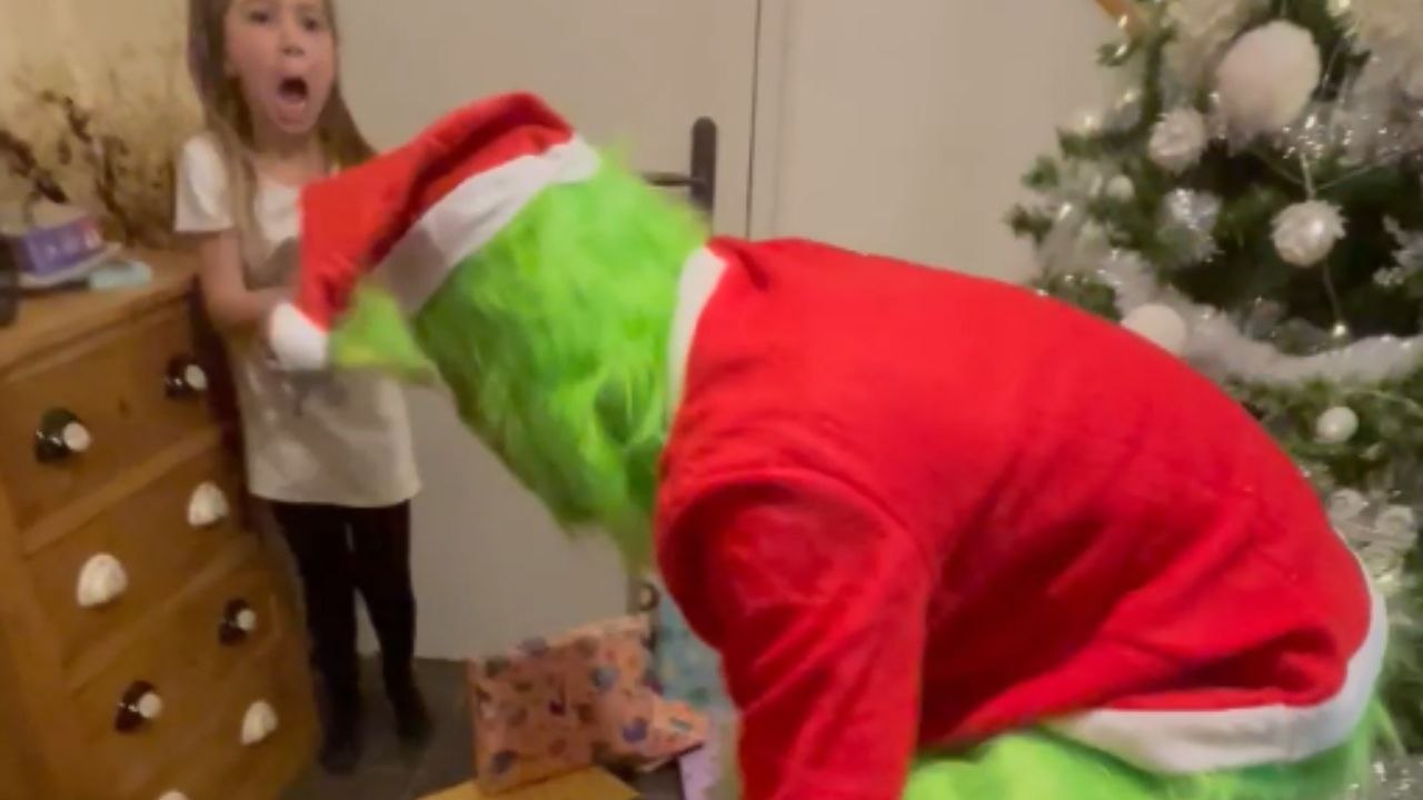 Comical chaos erupts as the Grinch emerges out of the blue and starts stealing kids' Christmas gifts