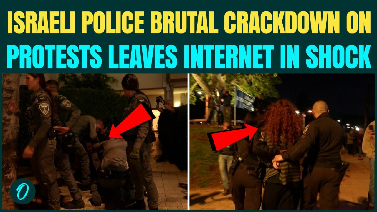 Tel Aviv Protest BREAKING: Israeli Police Drag, Choke Anti-War Protesters on Camera; Sparks Debate