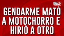 Gendarme mató a motochorro e hirió a otro