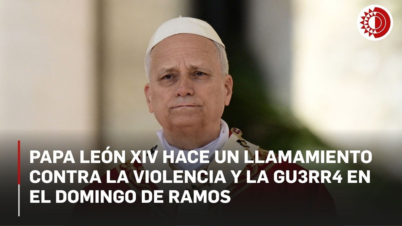 Papa León XIV hace un llamamiento contra la violencia y la gu3rr* en el Domingo de Ramos