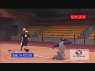 Charaf vs andreas...foot freestyle