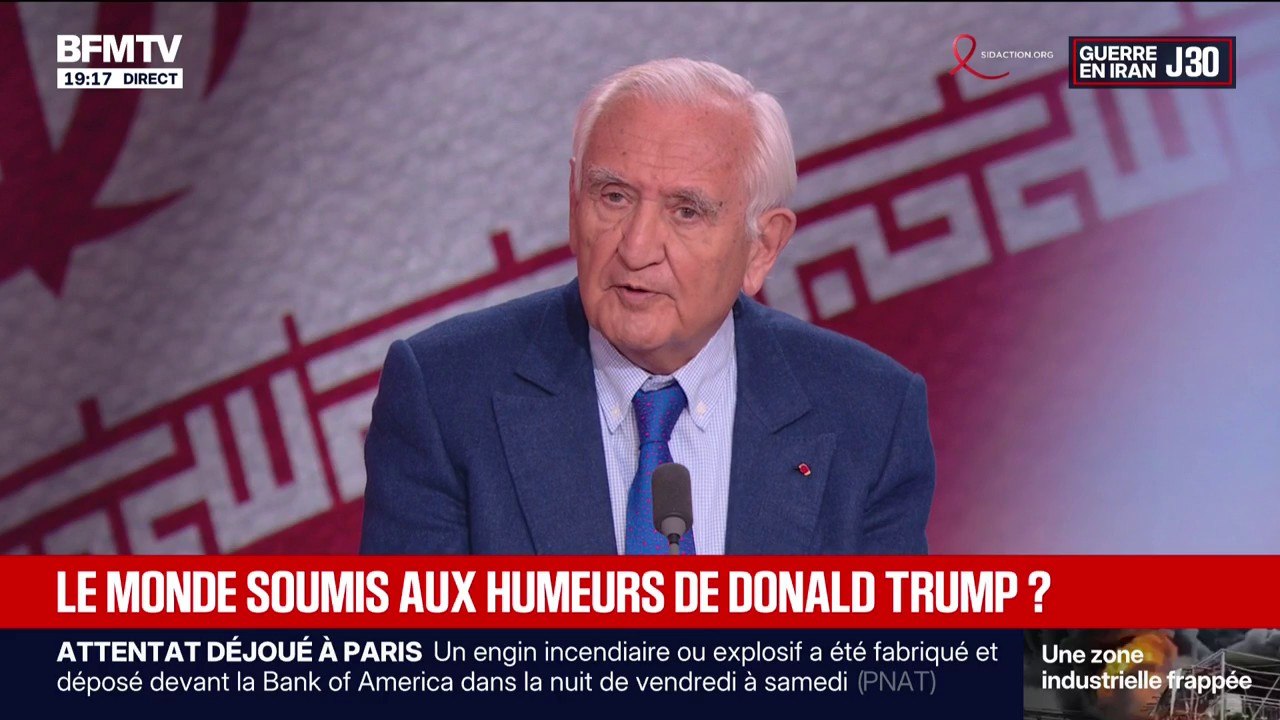 Guerre au Moyen-Orient: "Avec Trump, on est prisonnier de son imprévisibilité", explique Jean-Pierre Raffarin, ancien Premier ministre