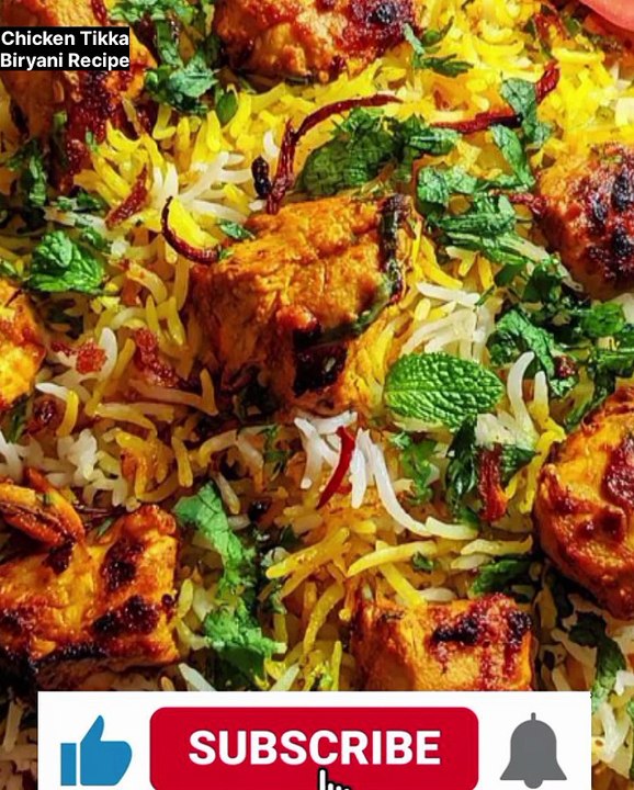 Chicken Tikka Biryani Recipe| Smoky Tikka Biryani |Easy& Tasty Recipe|