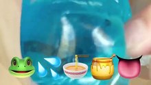 ASMR BLUE EMOJI FOOD 파란색 이모지 먹방 (sped up)