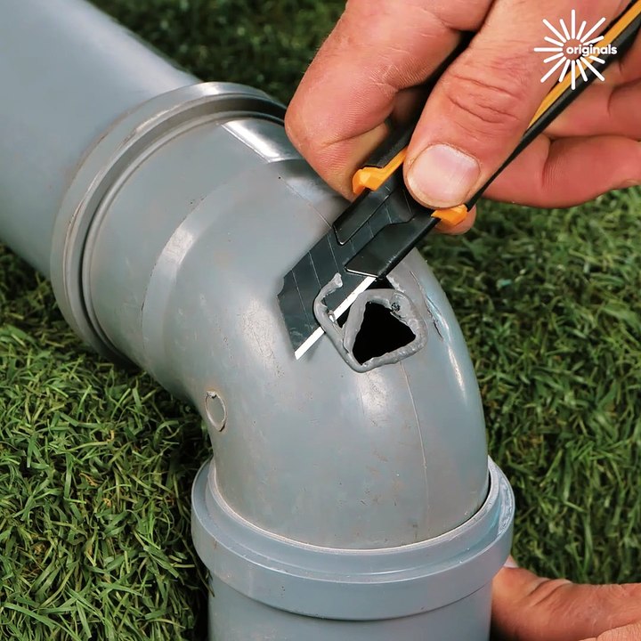 DIY trick to seal pipe holes fast🛠️