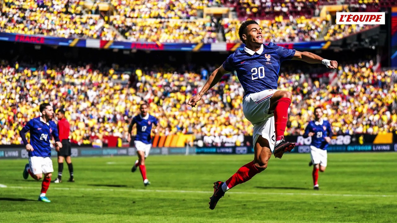 Auteur de l'ouverture du score des Bleus face à la Colombie, Désiré Doué ouvre son compteur avec l'équipe de France - Foot - Bleus
