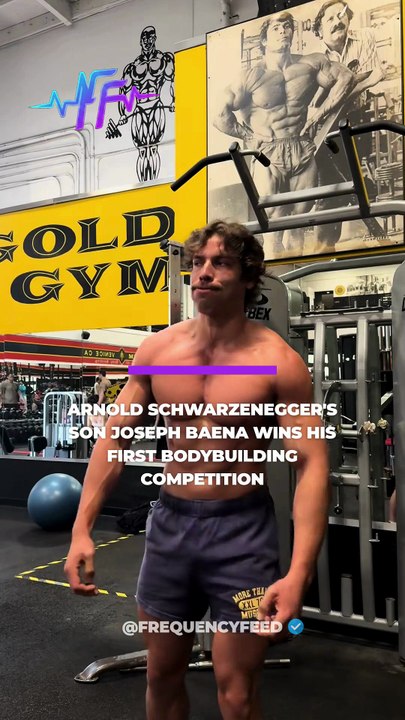 Arnold Schwarzenegger’s son, Joseph Baena, is officially a bodybuilding champion.