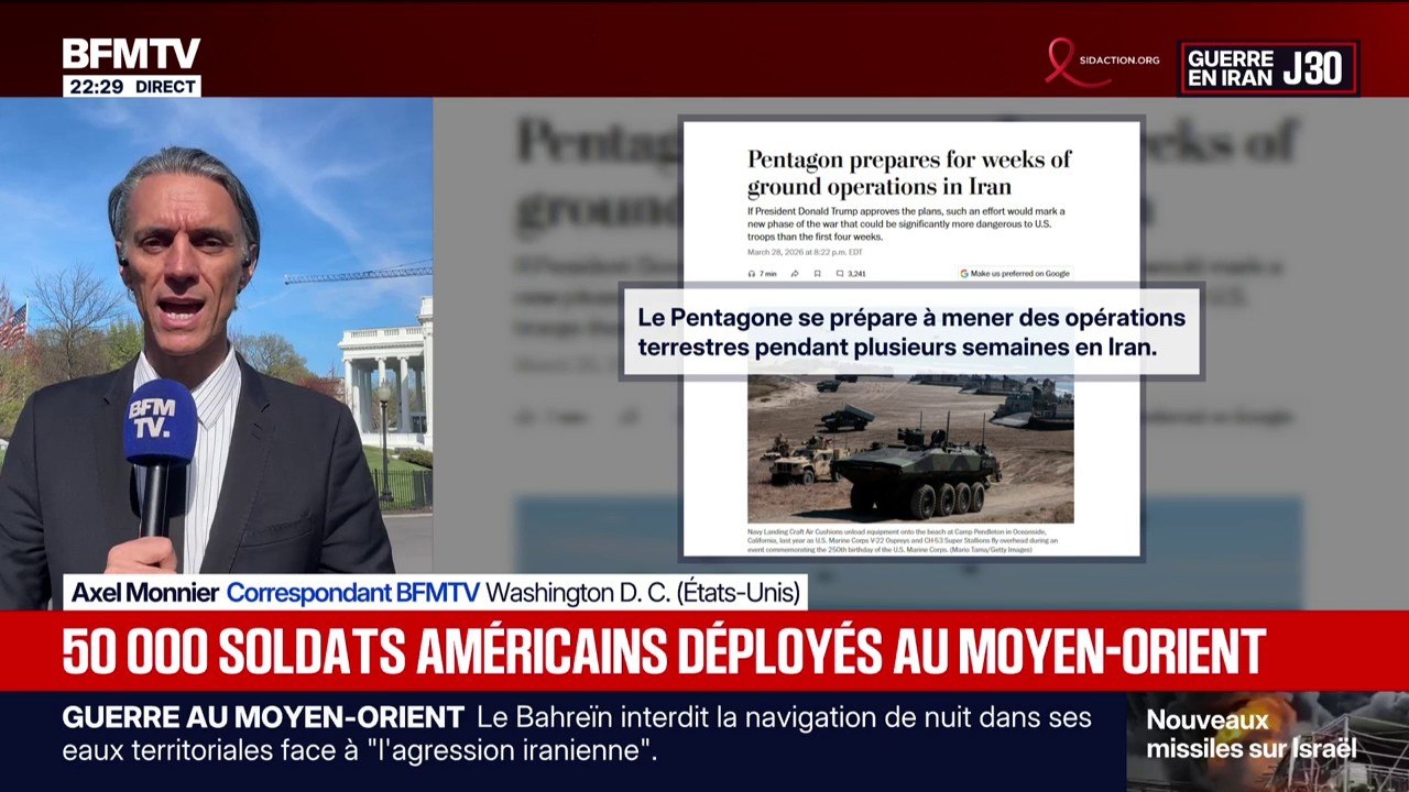 Guerre au Moyen-Orient: environ 50.000 soldats américains sont déployés au Moyen-Orient