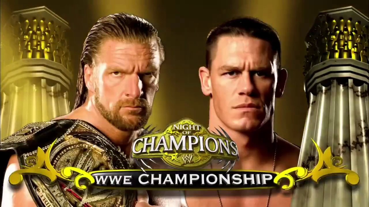 Triple H vs John Cena - WWE Championship Match - Night Of Champions 2008