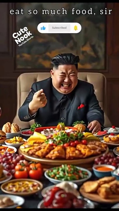 Now brief  - When Donald Trump caught Kim Jong Un eating 😂🍗 _ That Funny Hand Signal___Funny _Viral _Meme - 2141635916689474(720P_HD)