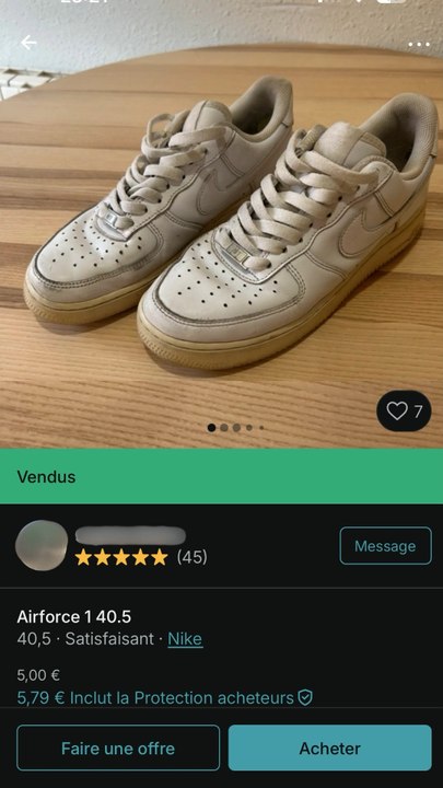 Des Air Force 1 à 5€ #sneakers #cleaning #reparation
