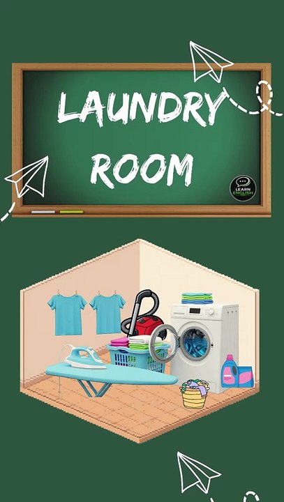 English Vocabulary – Laundry Room 🧹