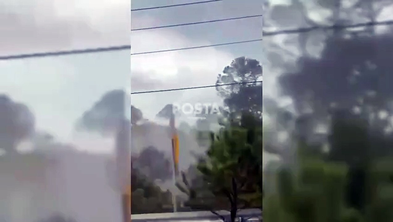 Granizo en Coscomate, Durango