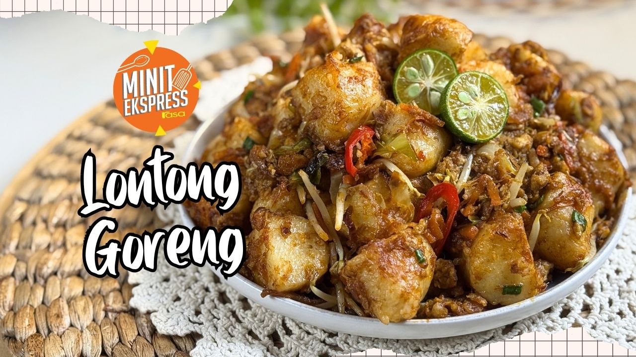 Lontong Goreng Viral! Guna Pes Ikan Bakar, Rasa Luar Biasa